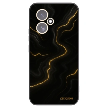 Picasee silikonowe czarne etui na Honor 400 5G - Thunder