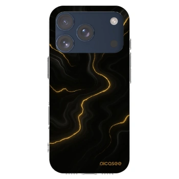 Picasee silikonowe przeźroczyste etui na Apple iPhone 17 Pro - Thunder