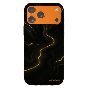 Picasee silikonowe przeźroczyste etui na Apple iPhone 17 Pro Max - Thunder