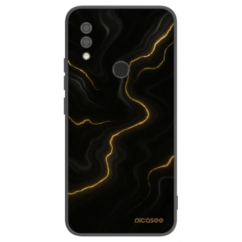 Picasee silikonowe czarne etui na Xiaomi Redmi 7 - Thunder