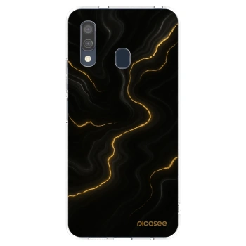 Picasee silikonowe przeźroczyste etui na Samsung Galaxy A40 A405F - Thunder