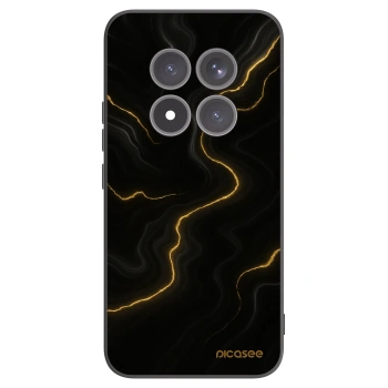 Picasee silikonowe czarne etui na Xiaomi Redmi Note 15 Pro+ - Thunder