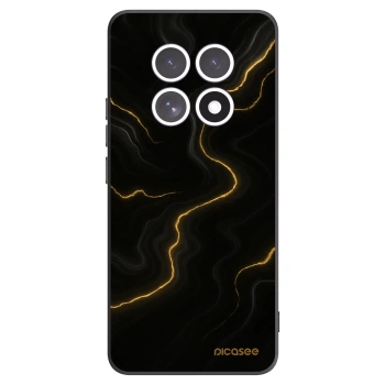 Picasee silikonowe czarne etui na Xiaomi Redmi Note 15 4G - Thunder