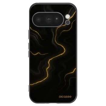 Picasee silikonowe czarne etui na Google Pixel 10 Pro - Thunder
