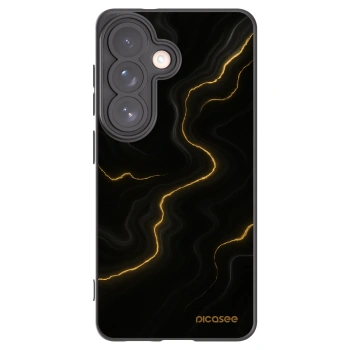 Picasee silikonowe czarne etui na Samsung Galaxy S26 - Thunder