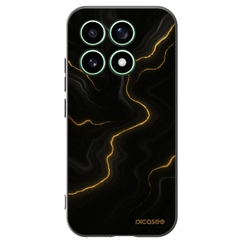 Picasee silikonowe czarne etui na Xiaomi 17 - Thunder