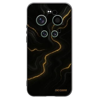 Picasee silikonowe czarne etui na Xiaomi 17 Ultra - Thunder