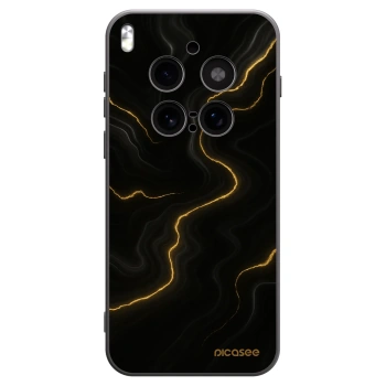 Picasee silikonowe czarne etui na Vivo X300 Pro - Thunder