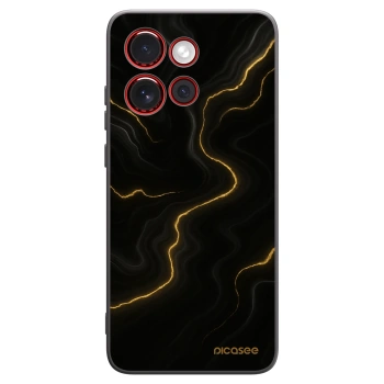 Picasee silikonowe czarne etui na Motorola Edge 60 Neo 5G - Thunder
