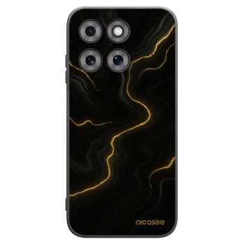 Picasee silikonowe czarne etui na Motorola Moto G77 - Thunder
