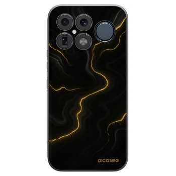 Picasee silikonowe czarne etui na Xiaomi Poco F8 Ultra - Thunder