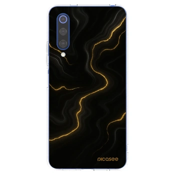 Picasee silikonowe przeźroczyste etui na Xiaomi Mi 9 SE - Thunder