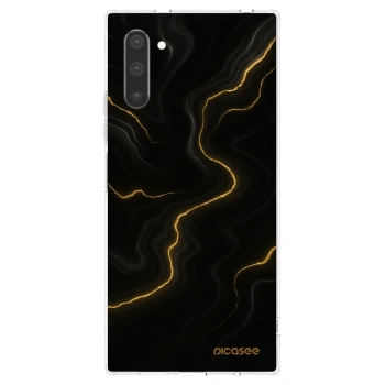 Picasee silikonowe przeźroczyste etui na Samsung Galaxy Note 10 N970F - Thunder