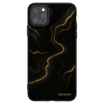 Picasee silikonowe czarne etui na Apple iPhone 11 Pro Max - Thunder