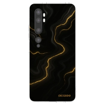 Picasee silikonowe przeźroczyste etui na Xiaomi Mi Note 10 (Pro) - Thunder