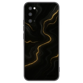 Picasee silikonowe czarne etui na Samsung Galaxy S20 G980F - Thunder