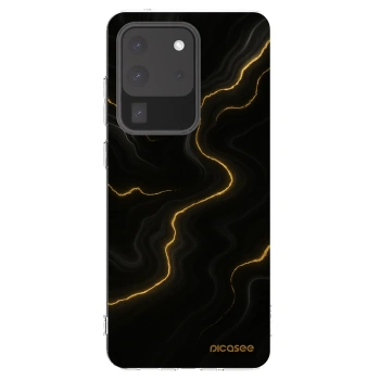 Picasee silikonowe przeźroczyste etui na Samsung Galaxy S20 Ultra 5G G988F - Thunder