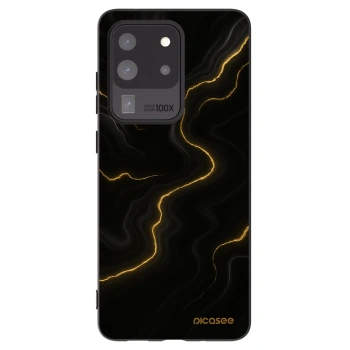 Picasee silikonowe czarne etui na Samsung Galaxy S20 Ultra 5G G988F - Thunder