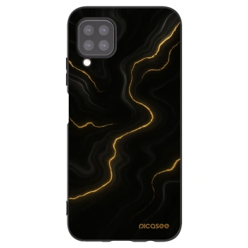 Picasee silikonowe czarne etui na Huawei P40 Lite - Thunder