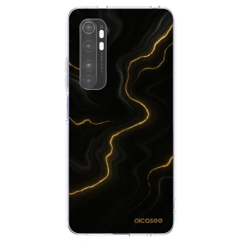 Picasee silikonowe przeźroczyste etui na Xiaomi Mi Note 10 Lite - Thunder