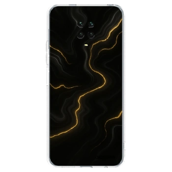 Picasee silikonowe przeźroczyste etui na Xiaomi Redmi Note 9S - Thunder