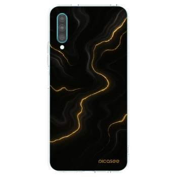 Picasee silikonowe przeźroczyste etui na Samsung Galaxy A30s A307F - Thunder