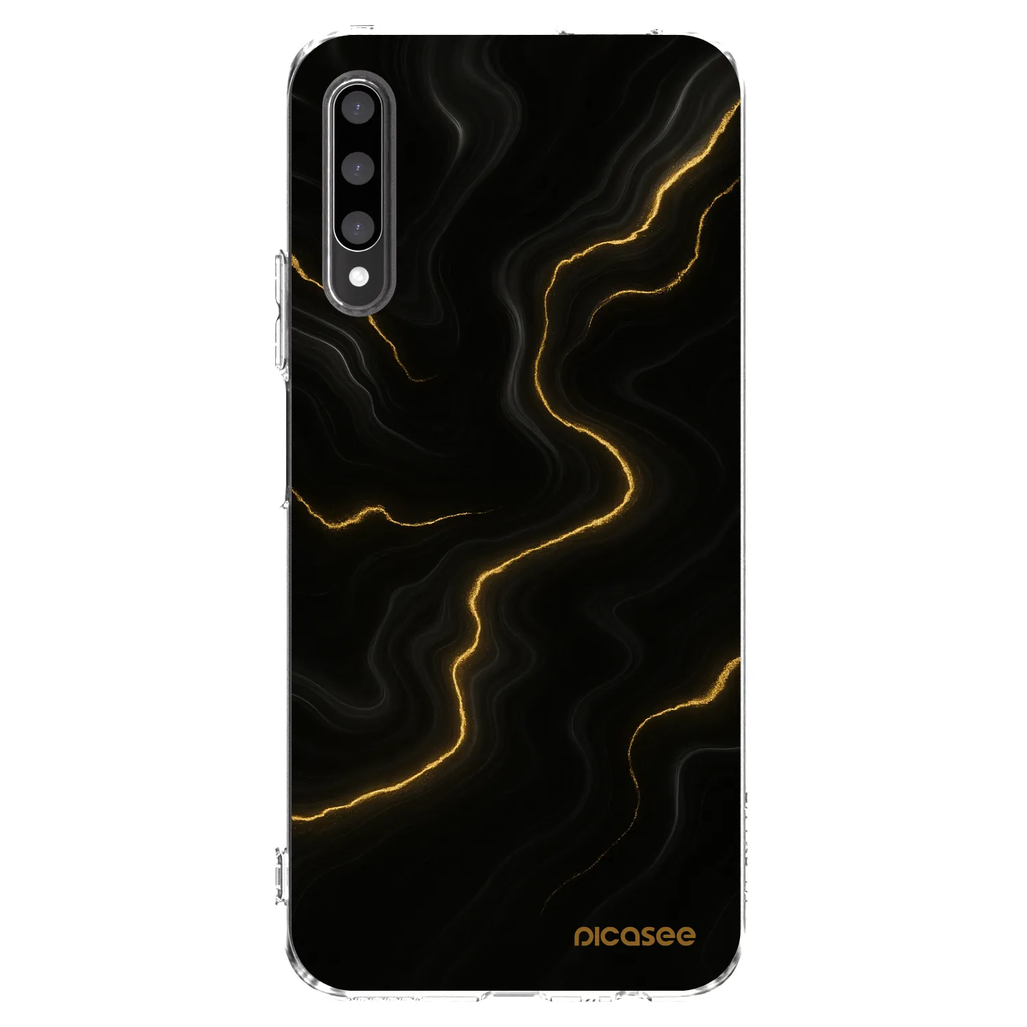 Picasee silikonowe przeźroczyste etui na Honor 9X Pro - Thunder