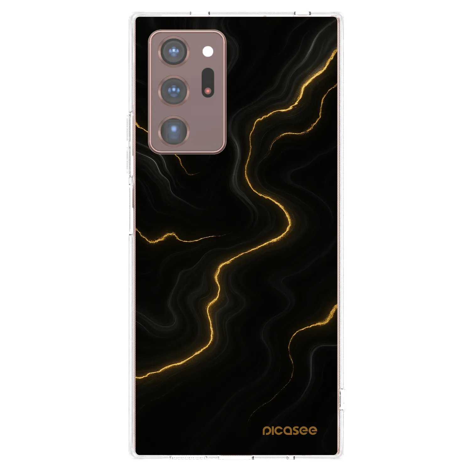 Picasee silikonowe przeźroczyste etui na Samsung Galaxy Note 20 Ultra - Thunder