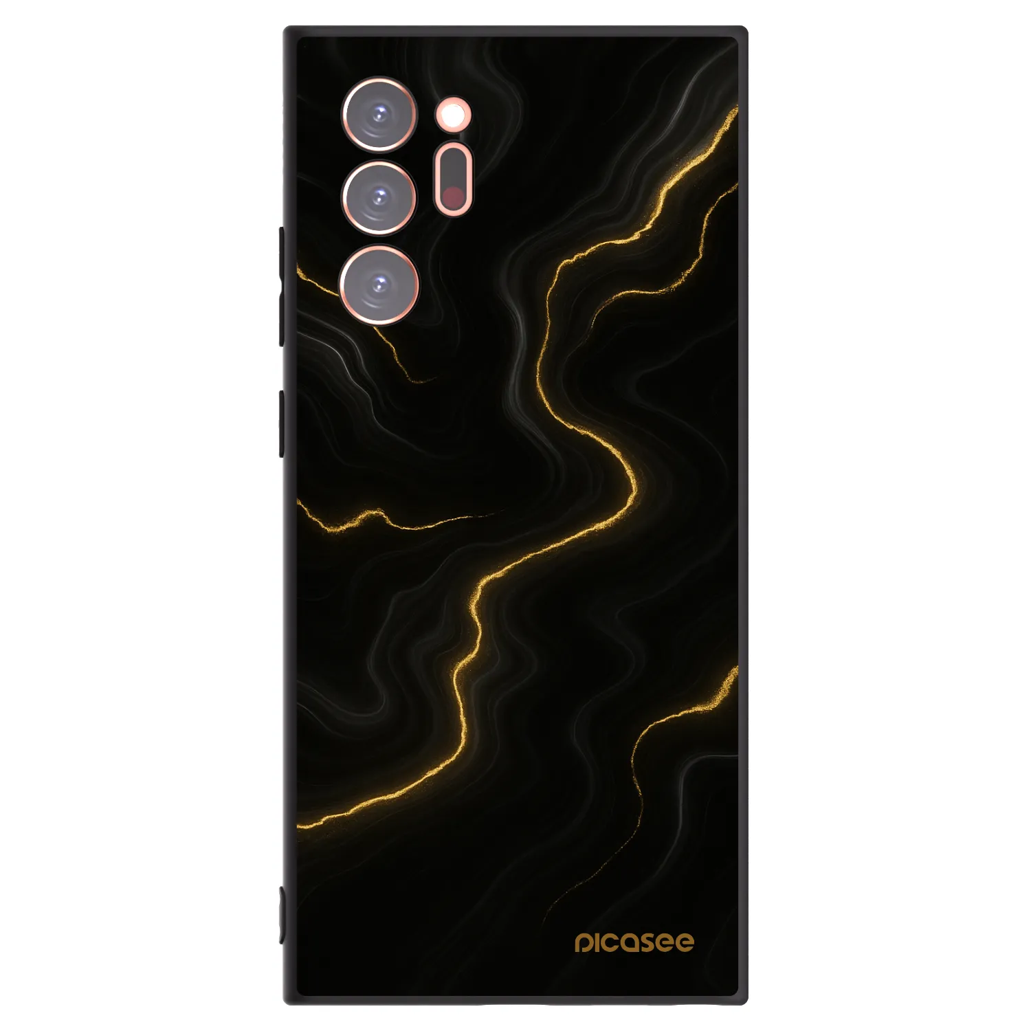 Picasee silikonowe czarne etui na Samsung Galaxy Note 20 Ultra - Thunder