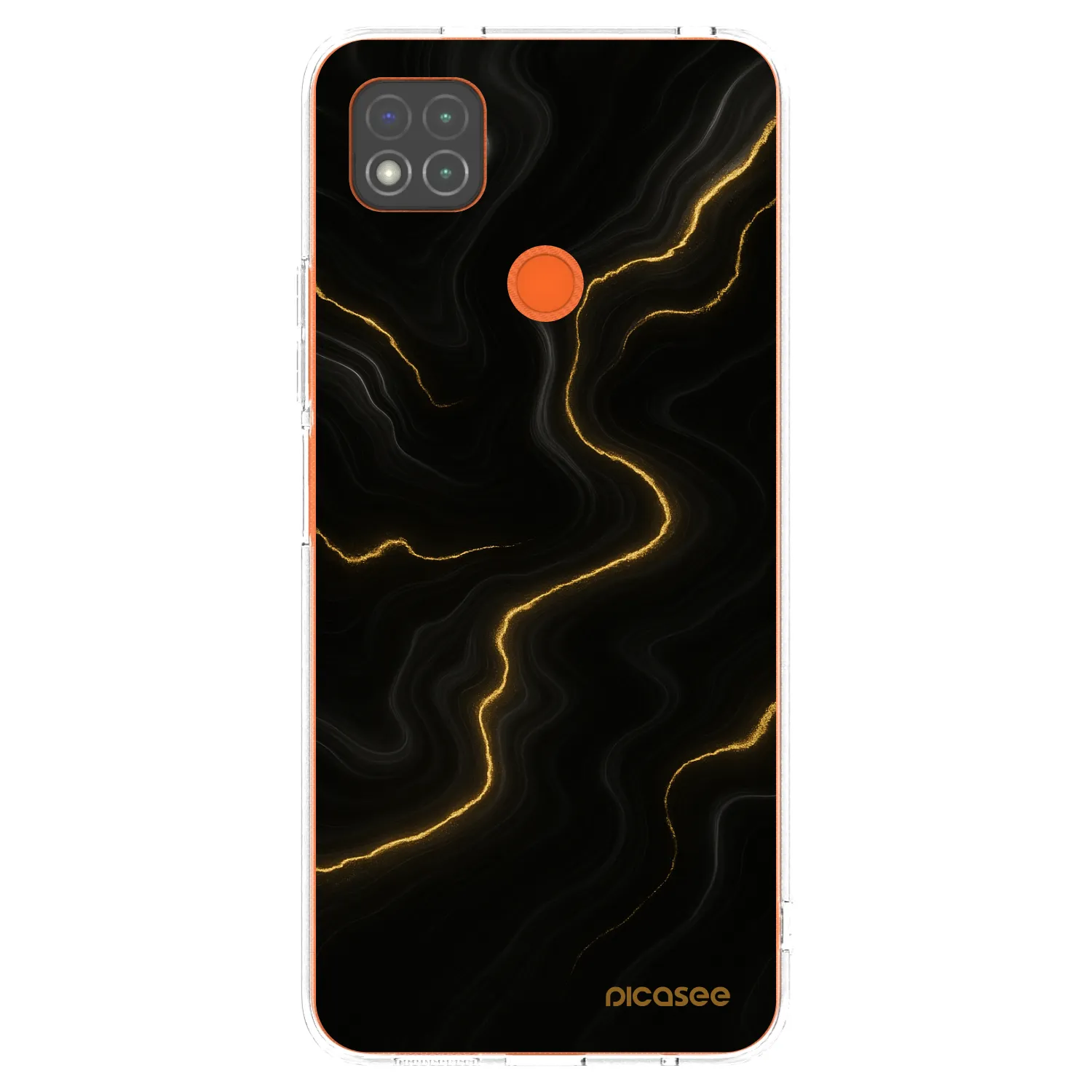 Picasee silikonowe przeźroczyste etui na Xiaomi Redmi 9C - Thunder
