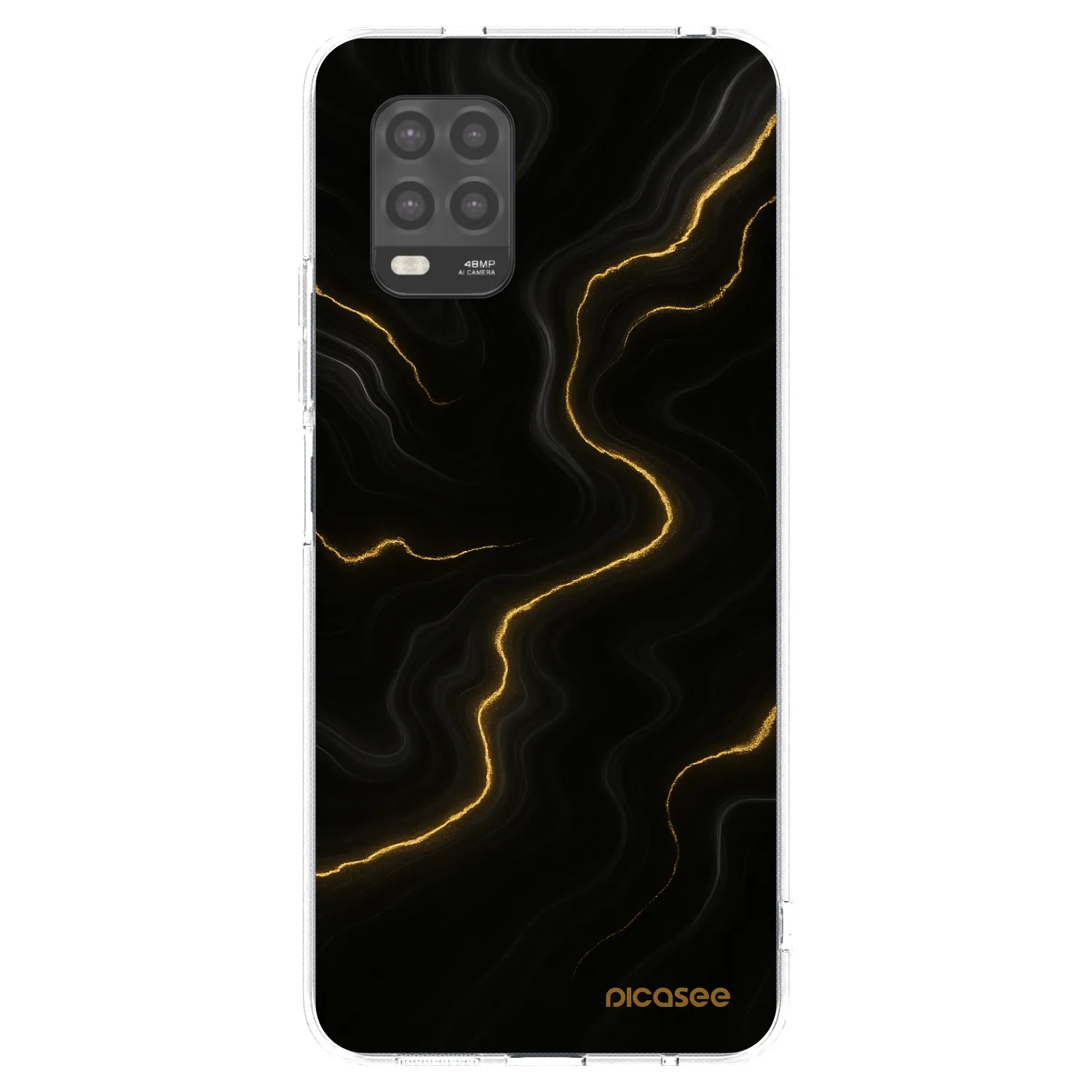 Picasee silikonowe przeźroczyste etui na Xiaomi Mi 10 Lite - Thunder