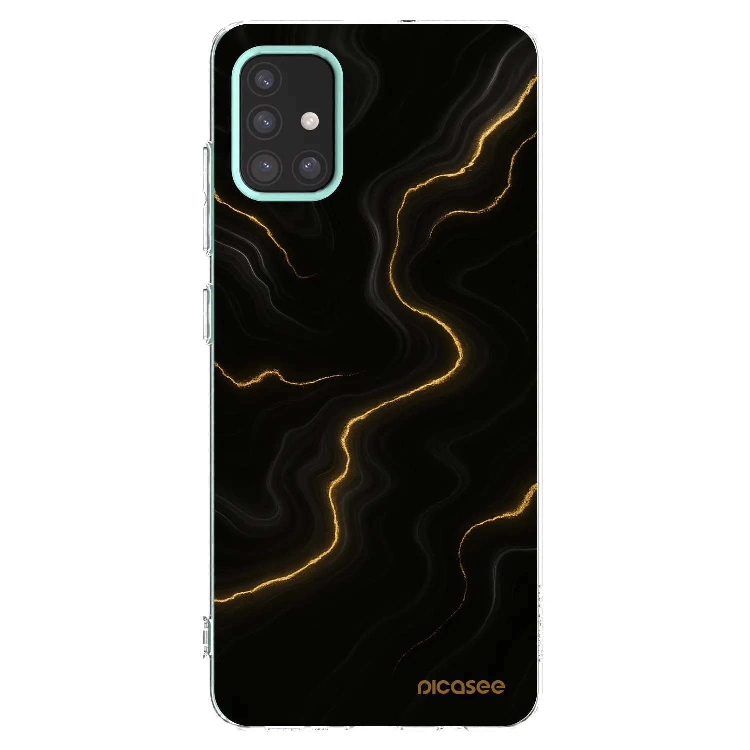 Picasee silikonowe przeźroczyste etui na Samsung Galaxy M31s - Thunder