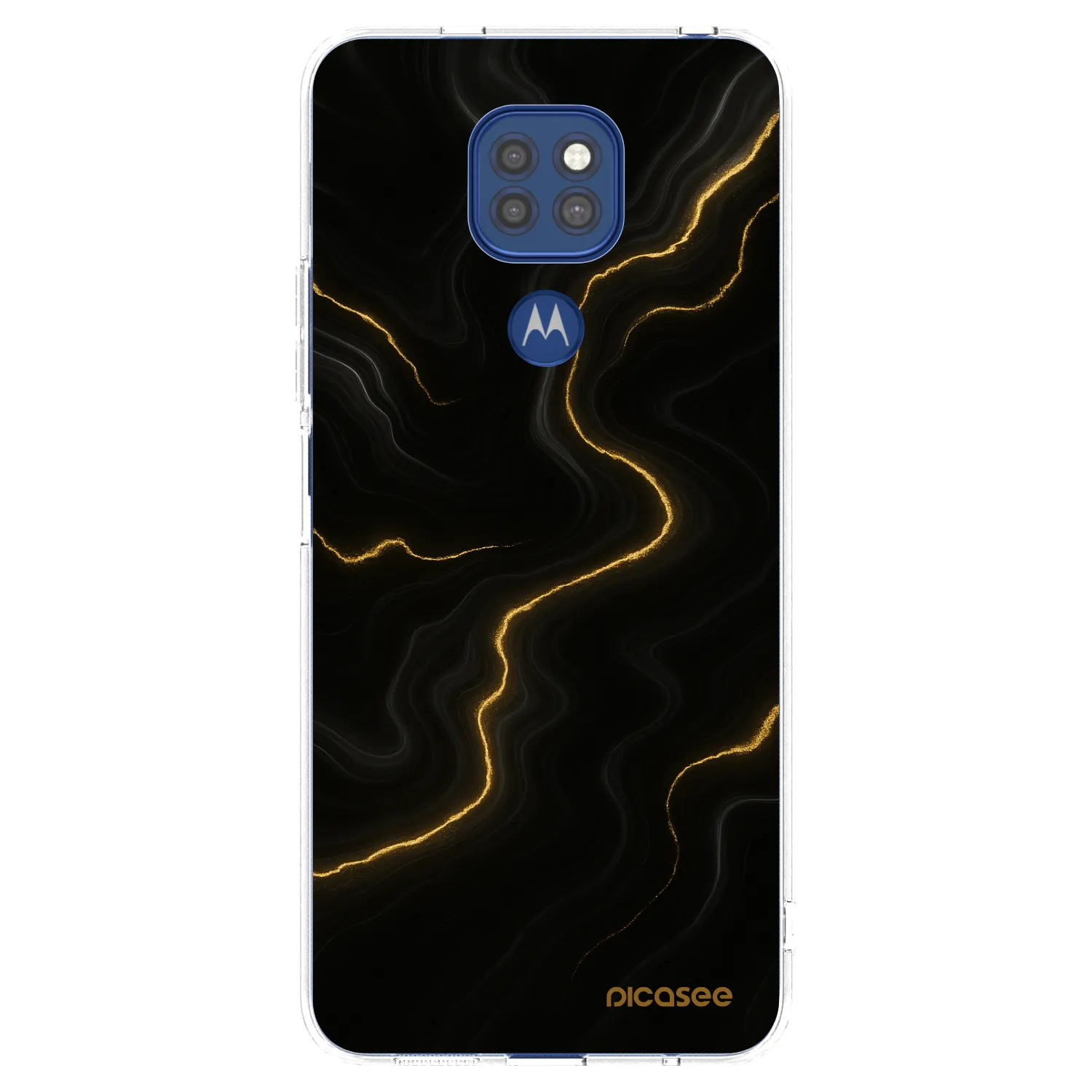 Picasee silikonowe przeźroczyste etui na Motorola Moto G9 Play - Thunder