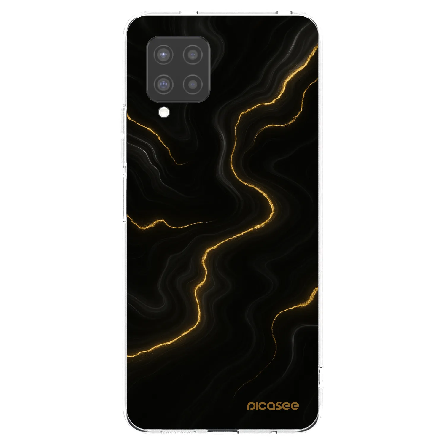 Picasee silikonowe przeźroczyste etui na Samsung Galaxy A42 A426B - Thunder
