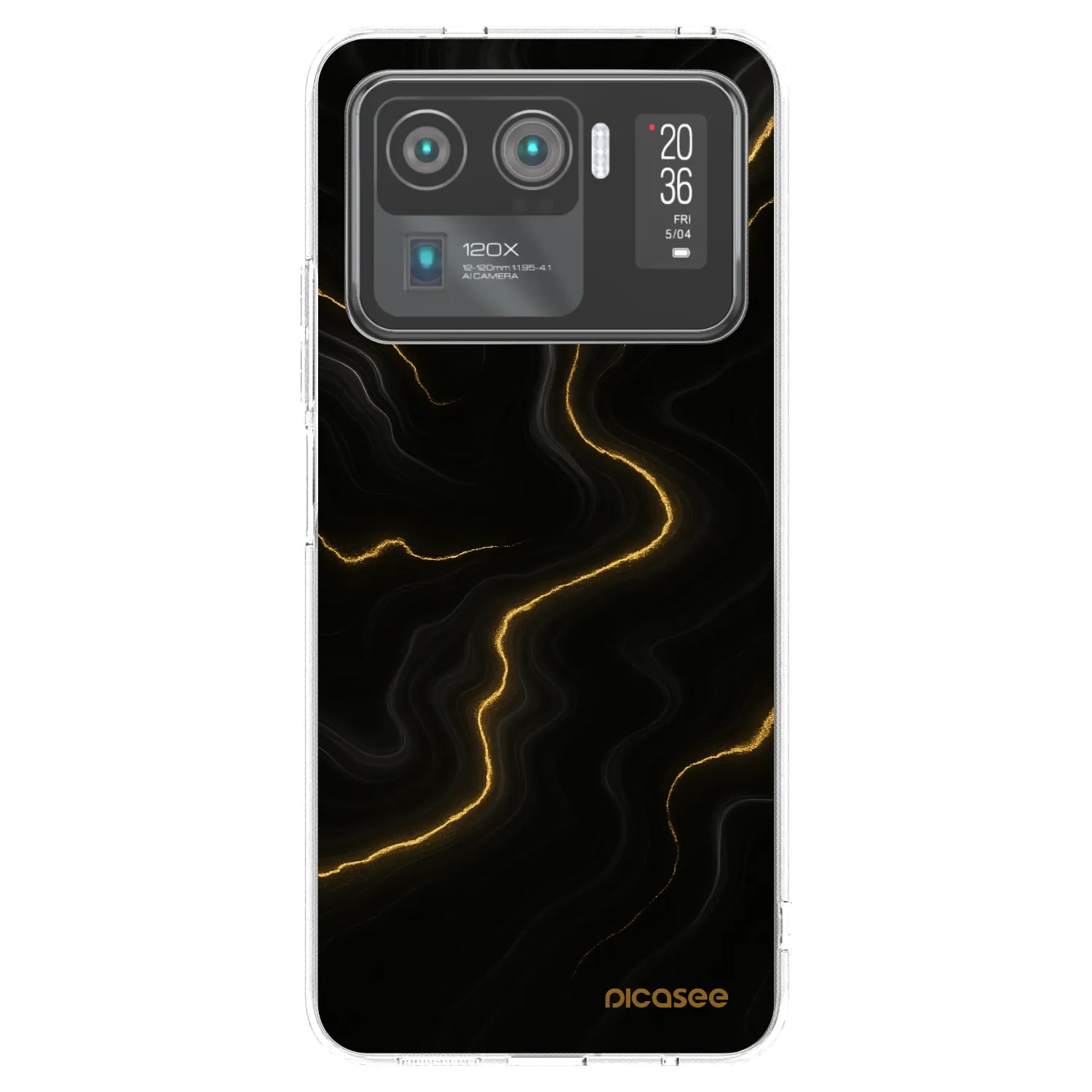 Picasee silikonowe przeźroczyste etui na Xiaomi Mi 11 Ultra - Thunder