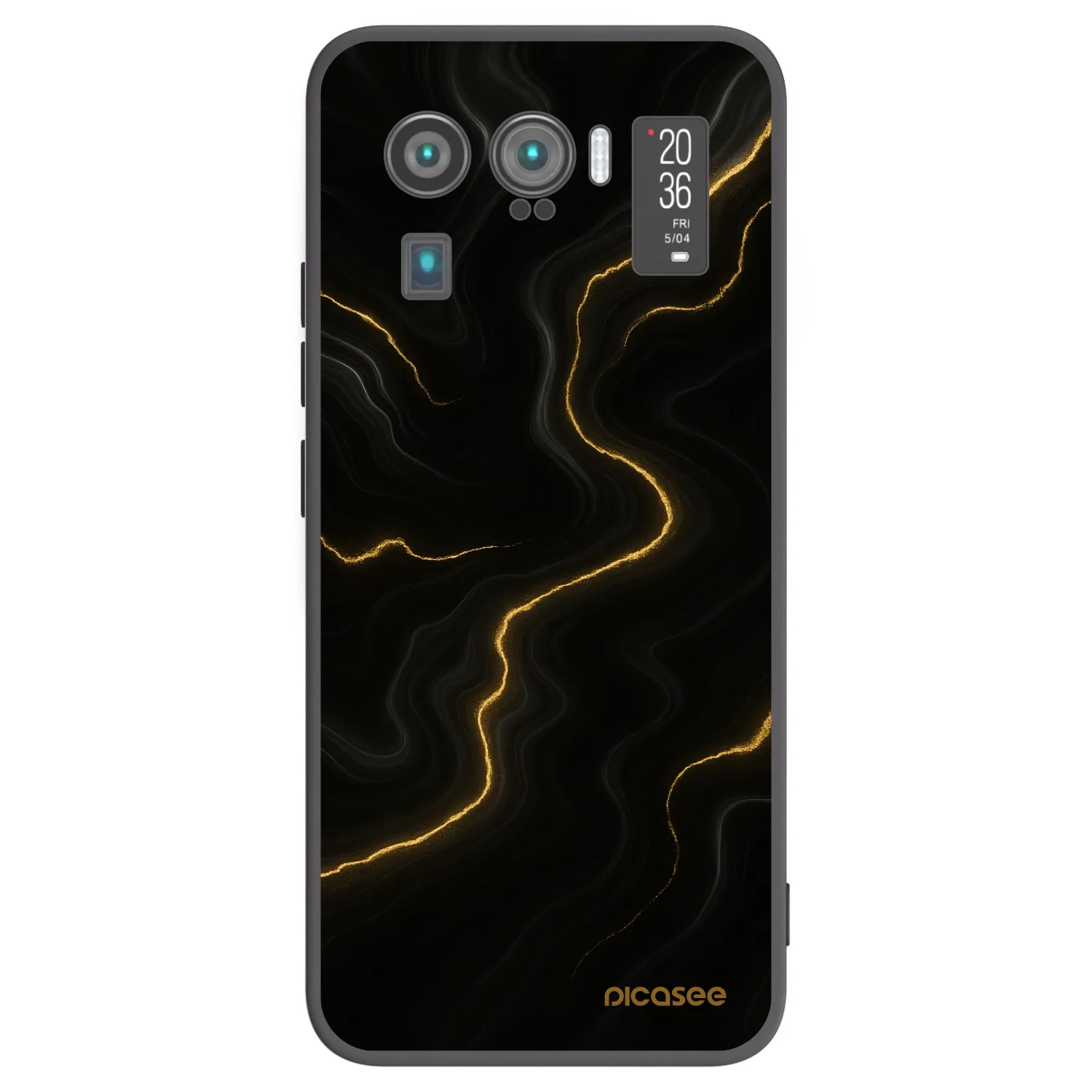 Picasee silikonowe czarne etui na Xiaomi Mi 11 Ultra - Thunder
