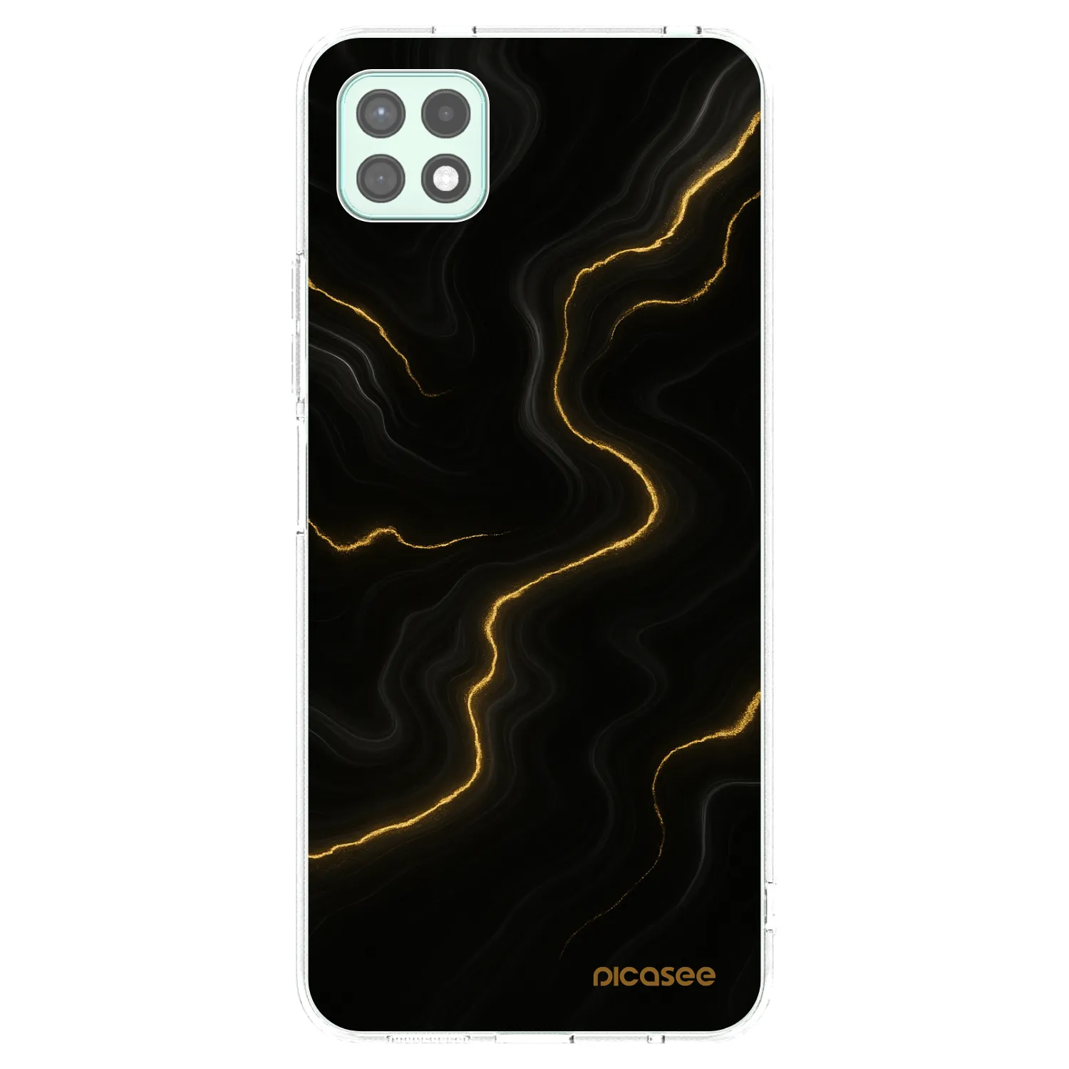 Picasee silikonowe przeźroczyste etui na Samsung Galaxy A22 A226B 5G - Thunder