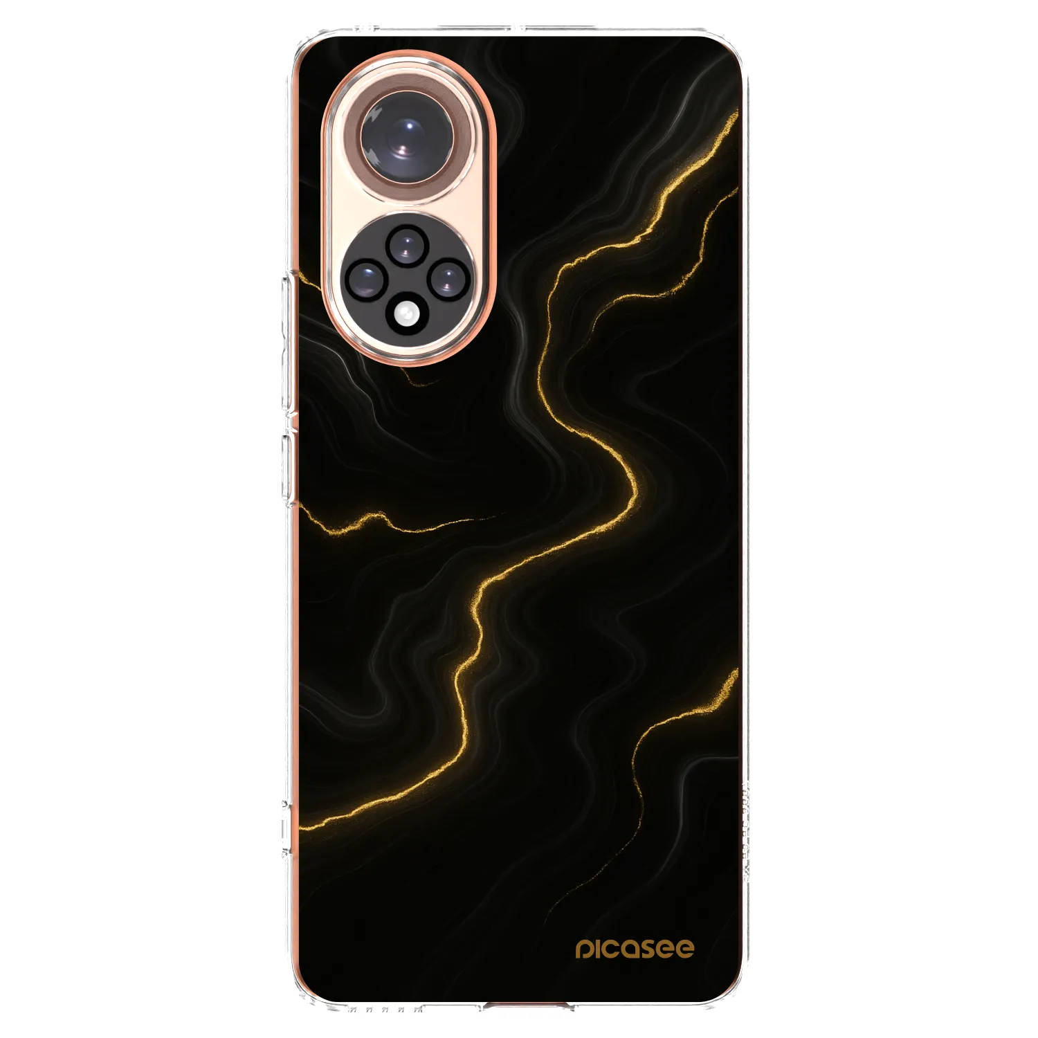 Picasee silikonowe przeźroczyste etui na Honor 50 5G - Thunder