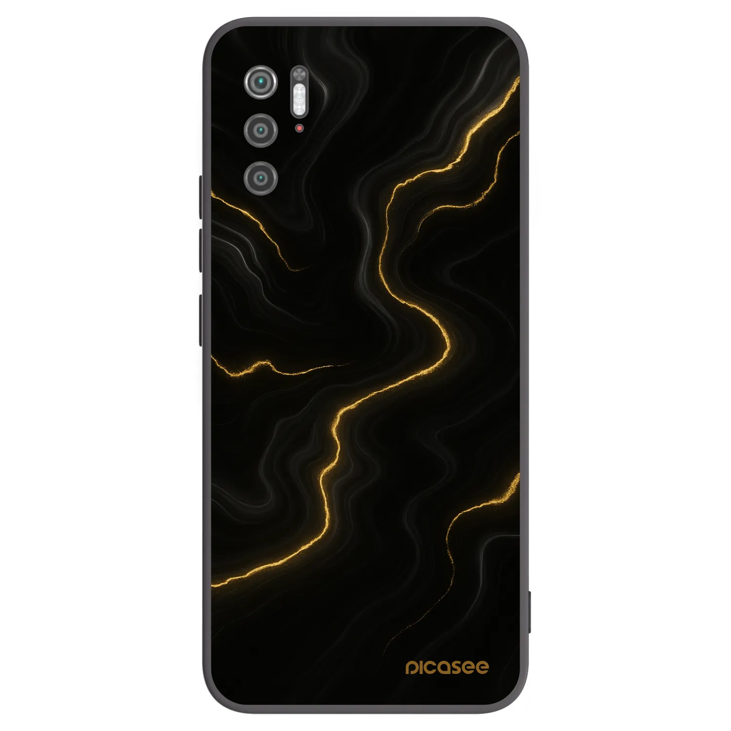 Picasee silikonowe czarne etui na Xiaomi Poco M3 Pro 5G - Thunder