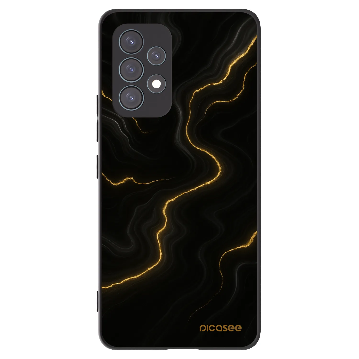 Picasee silikonowe czarne etui na Samsung Galaxy A53 5G A536 - Thunder
