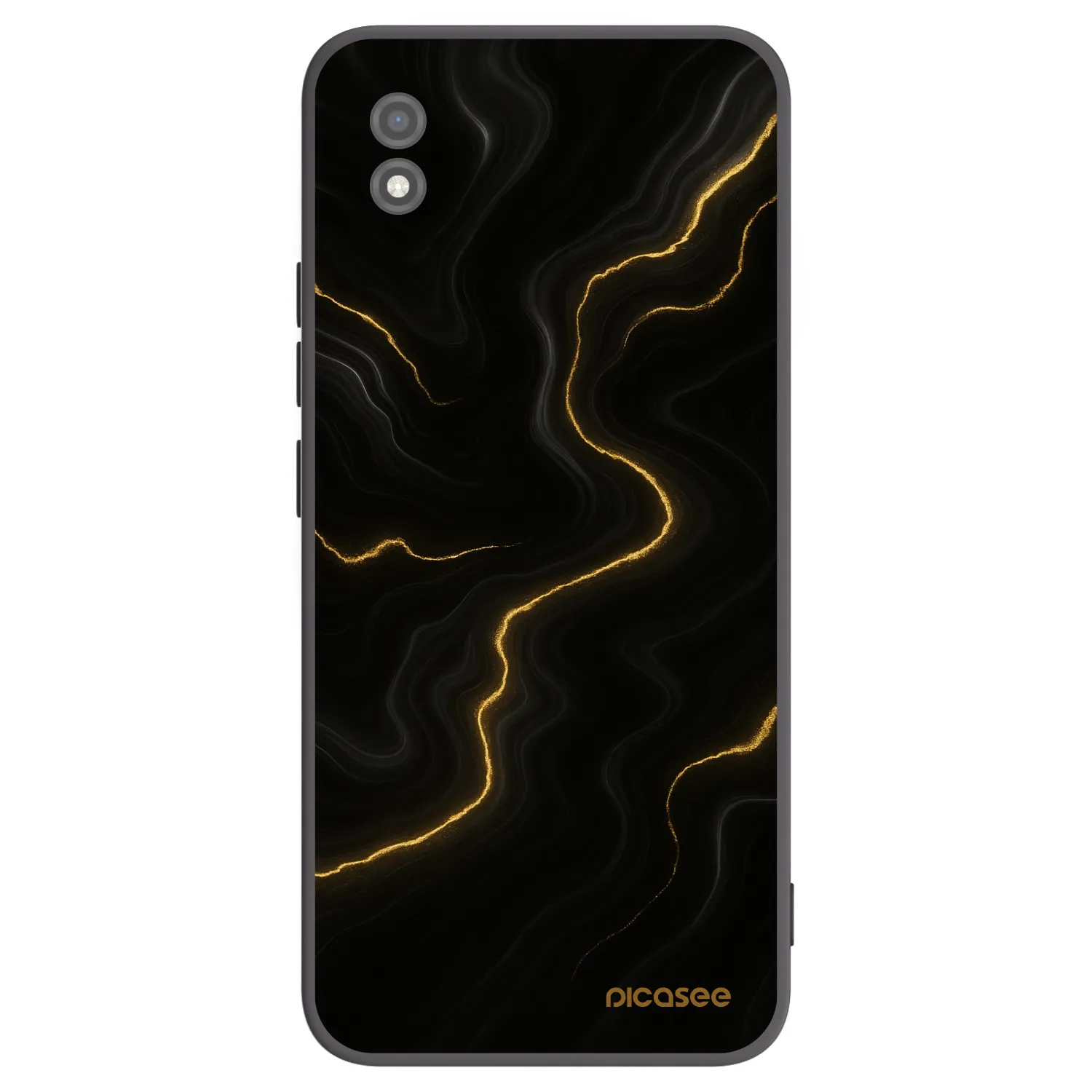 Picasee silikonowe czarne etui na Realme C11 (2021) - Thunder