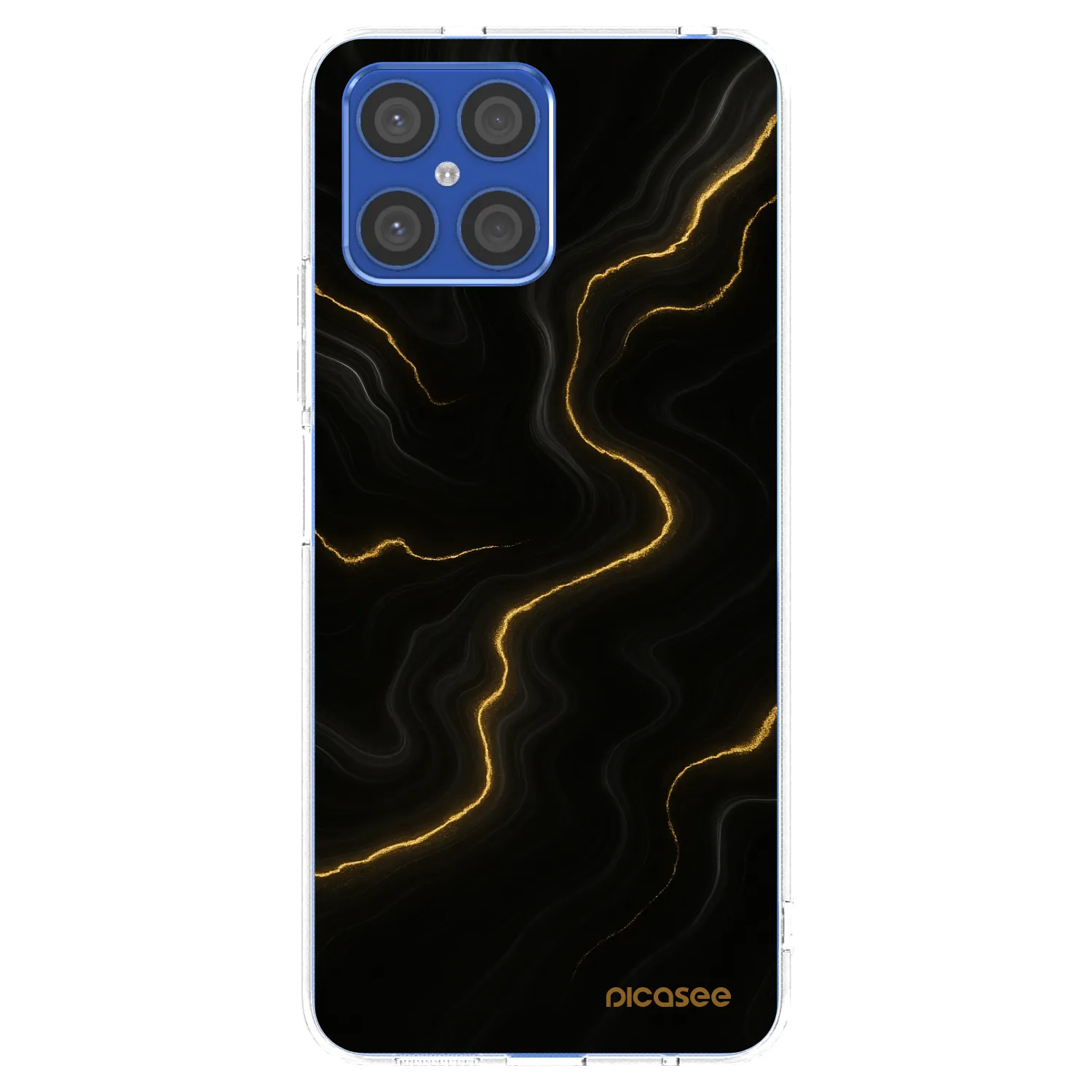 Picasee silikonowe przeźroczyste etui na Honor X8 4G - Thunder