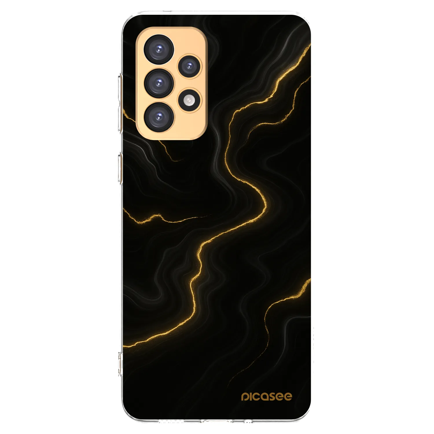Picasee silikonowe przeźroczyste etui na Samsung Galaxy A33 5G A336 - Thunder