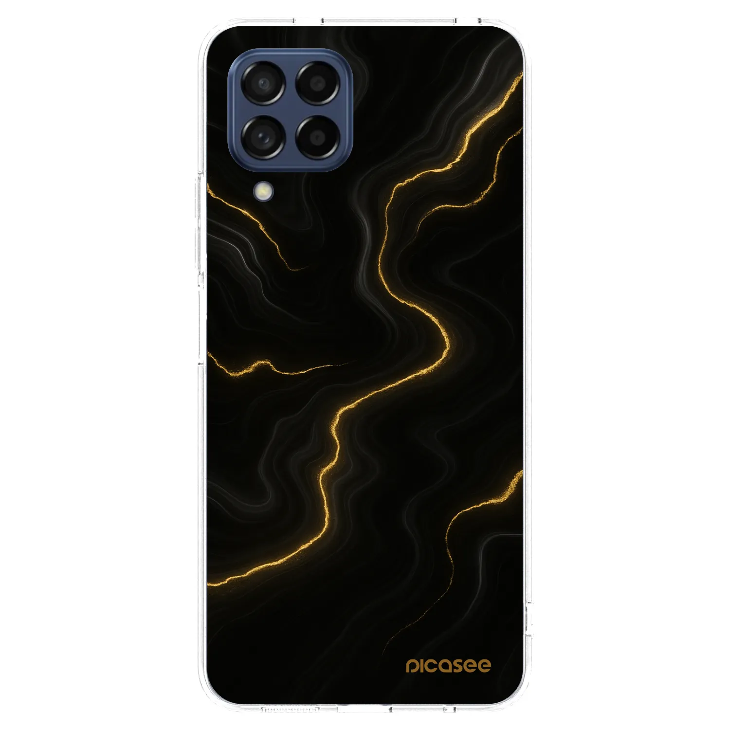 Picasee silikonowe przeźroczyste etui na Samsung Galaxy M53 5G - Thunder