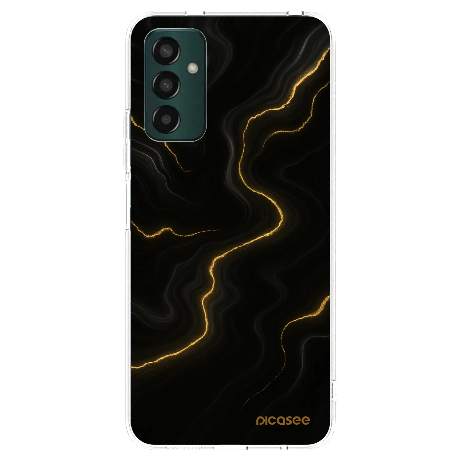 Picasee silikonowe przeźroczyste etui na Samsung Galaxy M13 M135F - Thunder