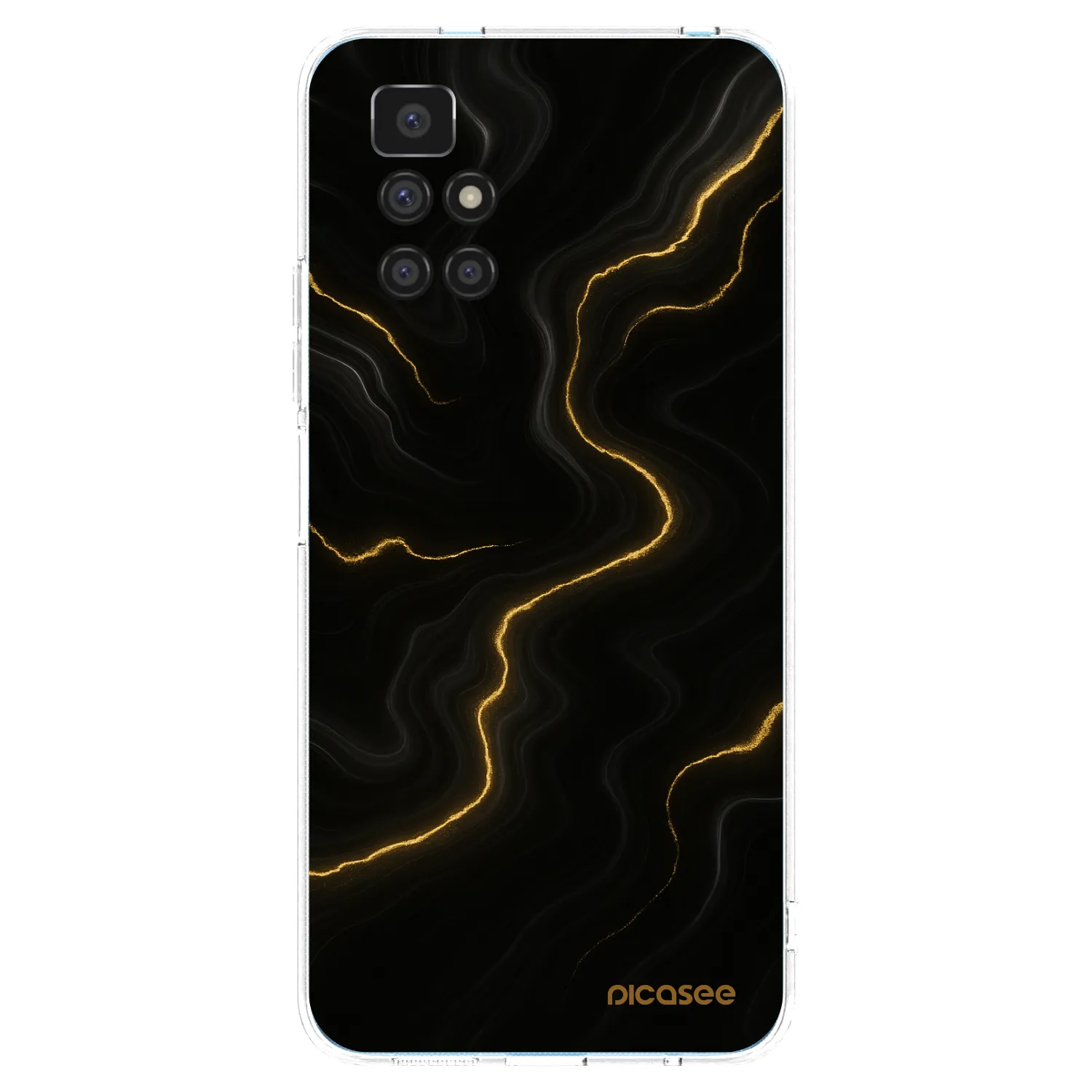 Picasee silikonowe przeźroczyste etui na Xiaomi Redmi 10 (2022) - Thunder