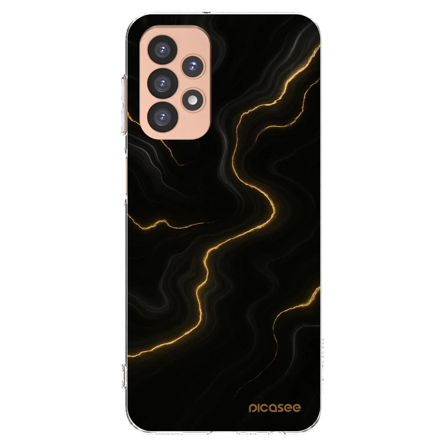 Picasee silikonowe przeźroczyste etui na Samsung Galaxy A23 A236B 5G - Thunder