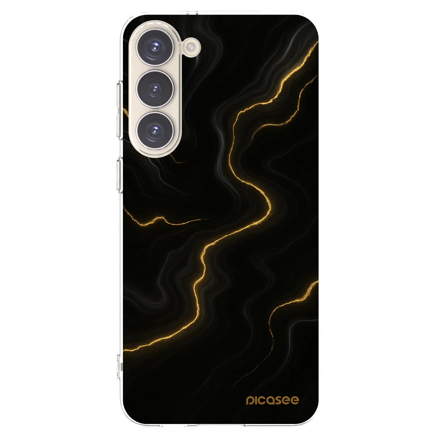 Picasee silikonowe przeźroczyste etui na Samsung Galaxy S23+ 5G - Thunder