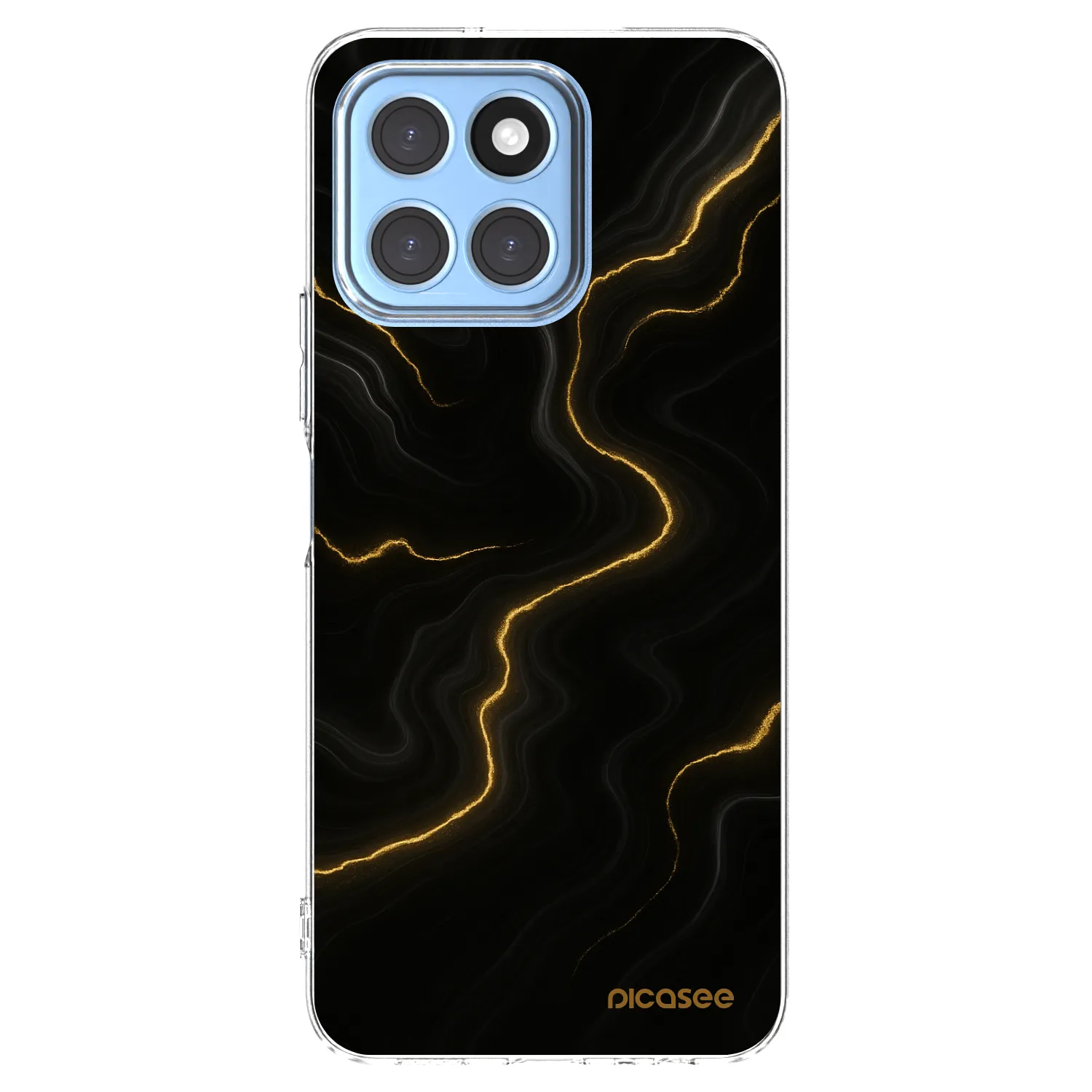 Picasee silikonowe przeźroczyste etui na Honor X8 5G - Thunder