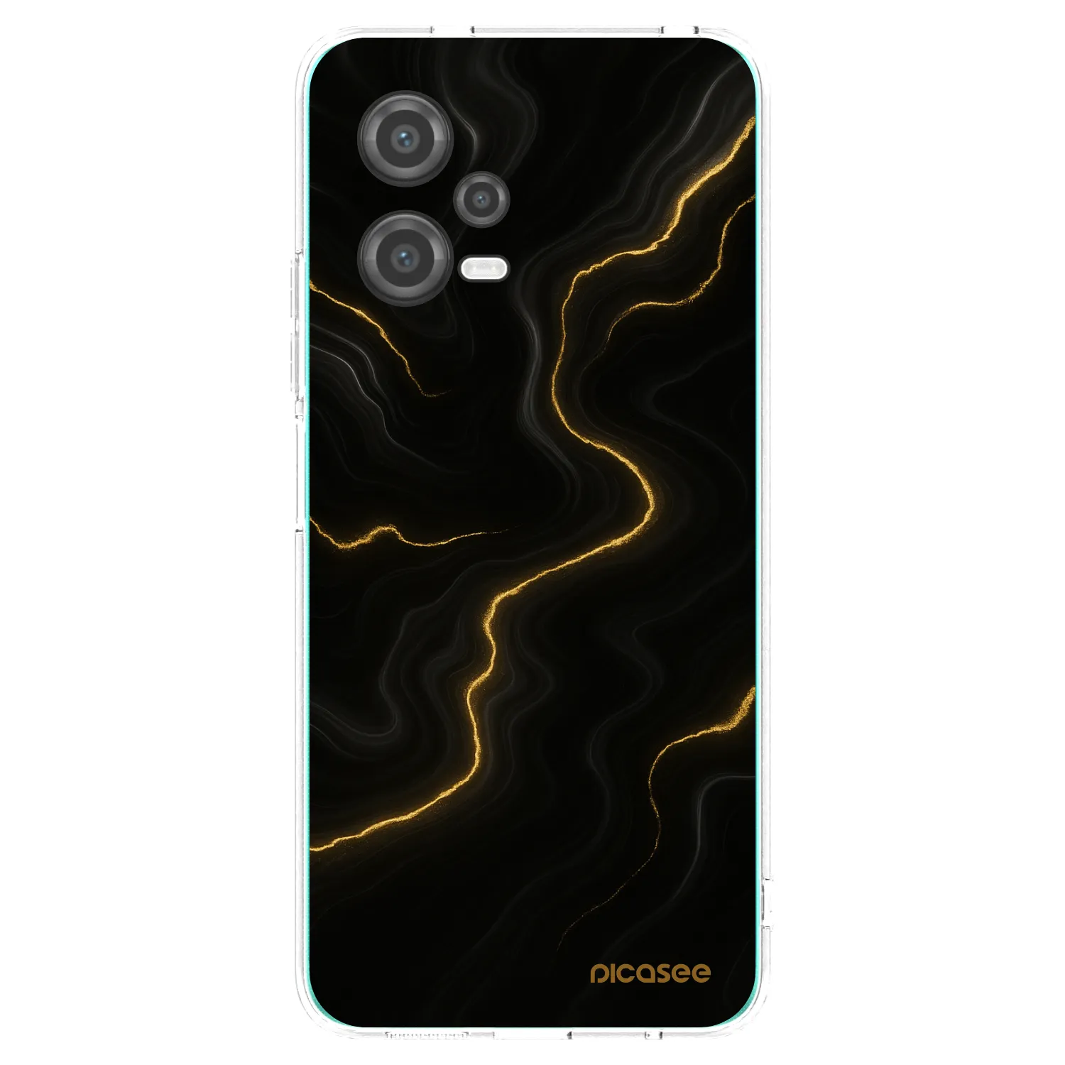 Picasee silikonowe przeźroczyste etui na Xiaomi Poco X5 - Thunder